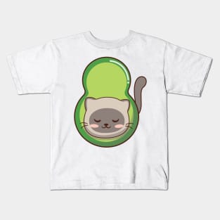 Yummy Meow Meow Avocado Kids T-Shirt